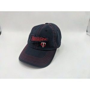 MLB~Minnesota Twins Distressed Ladies~Womens Logo Adjustable Hat Fan Favorite